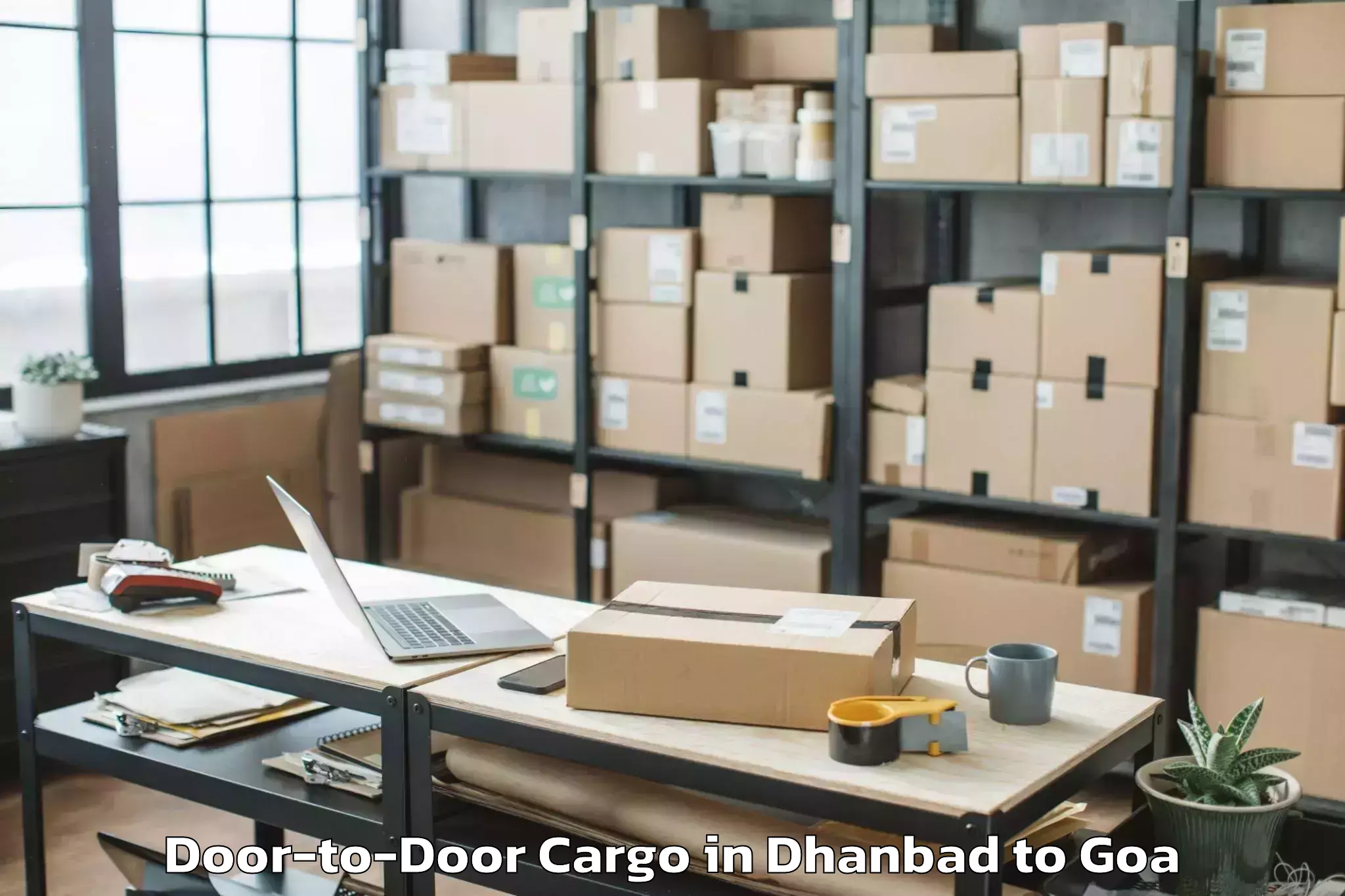 Top Dhanbad to Ponda Door To Door Cargo Available